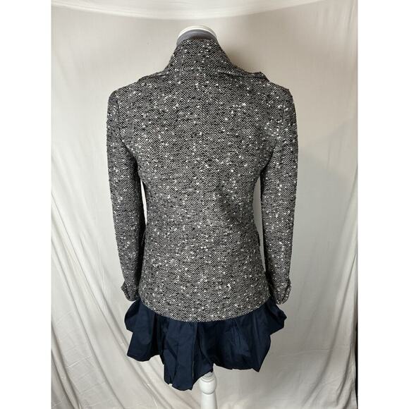 Lafayette 148 Wool Blend Herringbone Tweed Blazer Jacket Size 4 Office Career - Picture 4 of 10